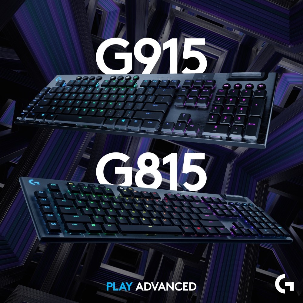 羅技推出兩款採用自有矮軸設計的輕薄遊戲鍵盤G915及G815