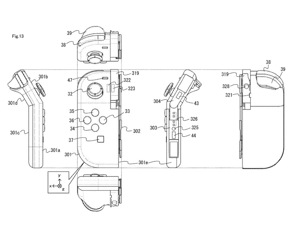 任天堂申請可彎折使用的Joy-Con控制器設計專利